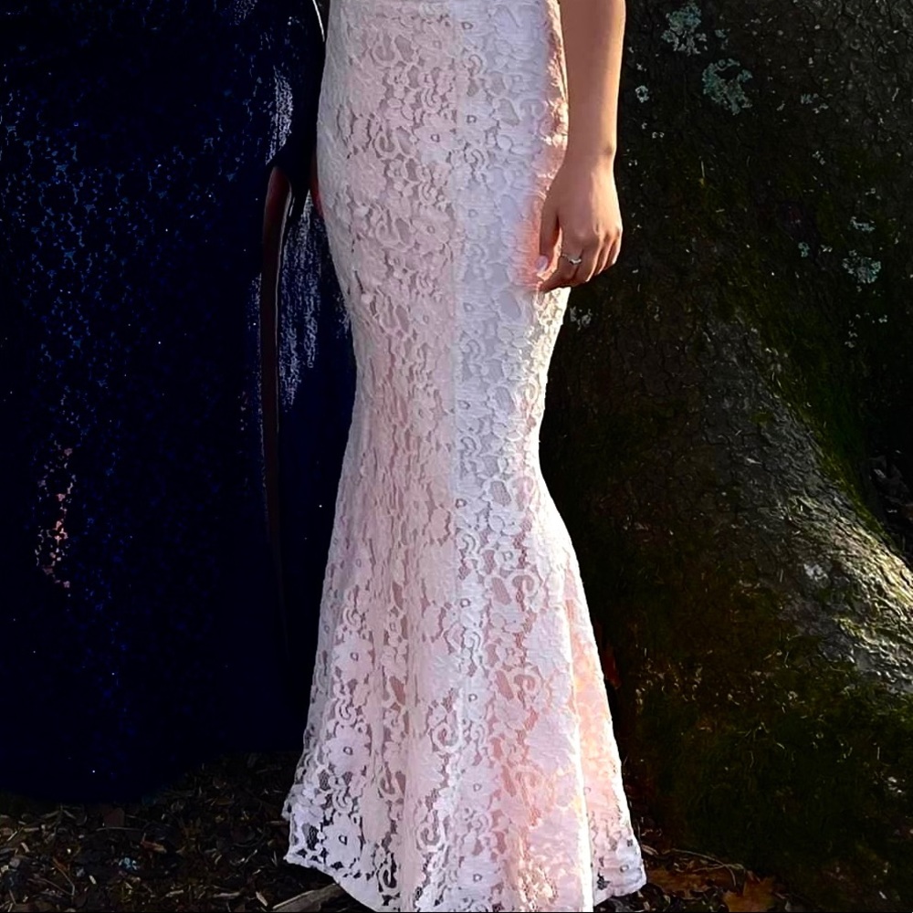 Size small, (prom dress), light pink.
